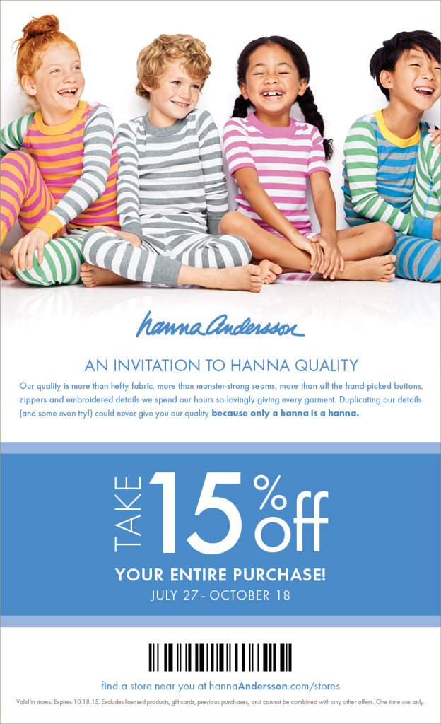 Hanna Andersson Back to School Offer